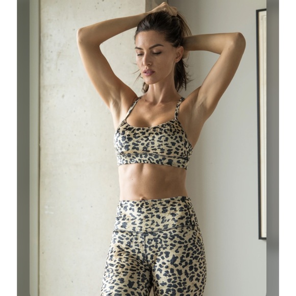 Chrldr LEOPARD - SPAGHETTI SPORTS BRA - Picture 1 of 4